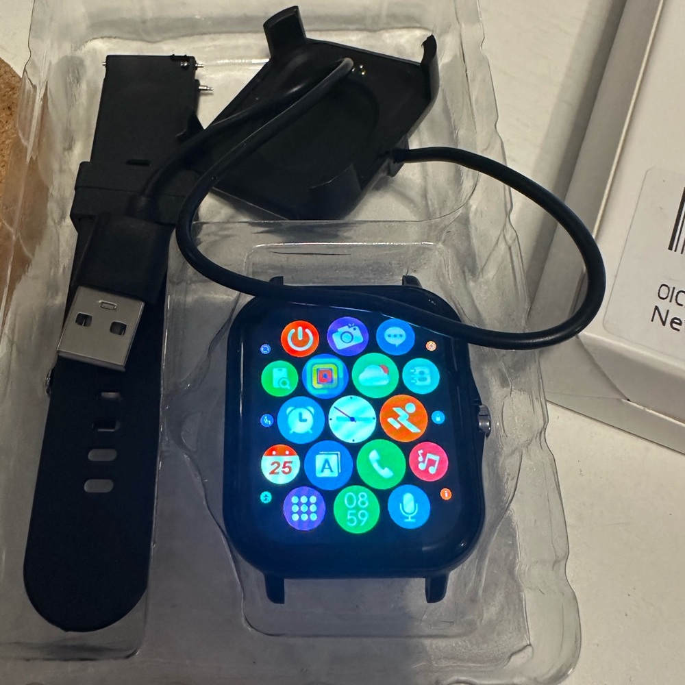 Smart Watch (Black) with Black band for Android 5.0 or Android's above 5.0
